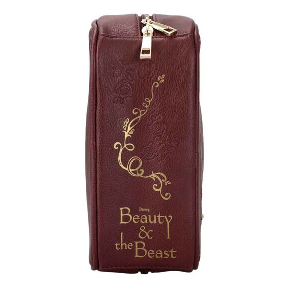 Disney Beauty and The Beast Book Cover Travel Cosmetic Bag - Picture 3 of 8